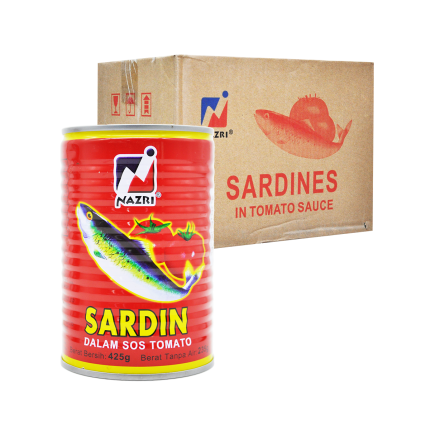NAZRI Sardine In Tomato Sauce 24x400g (Carton)
