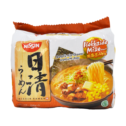 NISSIN Japanese Ramen Hokkaido Miso 5x106gg