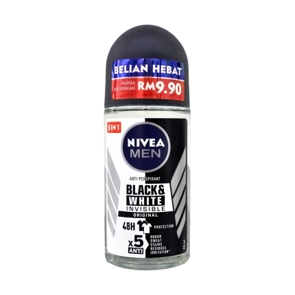 NIVEA Men Roll On Black &amp; White Invisible 50ml