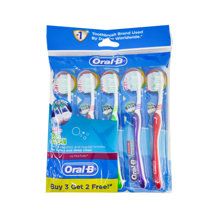 ORAL B Toothbrush Dual Clean (Ultrathin) 5s