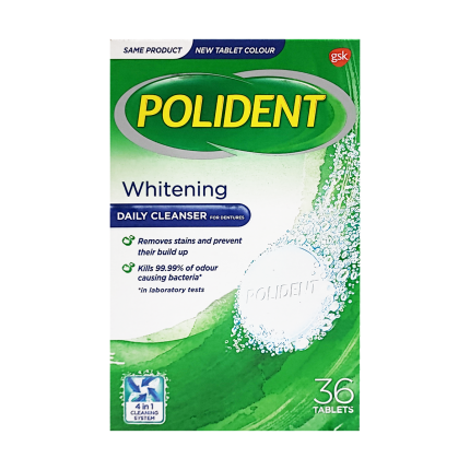POLIDENT Whitening Daily Cleanser 36s