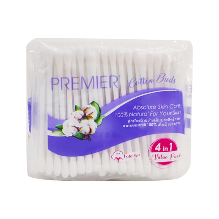 PREMIER Cotton Buds 4in1 Value Pack (640 Tips)