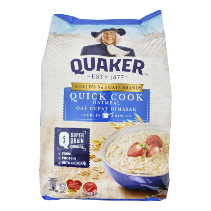 QUAKER Quick Cook Oatmeal (Blue) 1.2kg