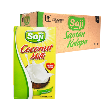 SAJI Coconut Milk 12 x 1L (Carton)