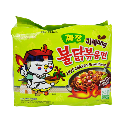 SAMYANG Hot Chicken Jjajang Ramen 5x140g