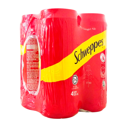 SCHWEPPES Dry Ginger Ale 4x320ml