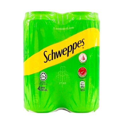 SCHWEPPES Lemon Lime Soda 4x320ml