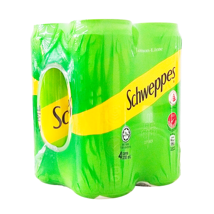 SCHWEPPES Lemon Lime Soda 4x320ml