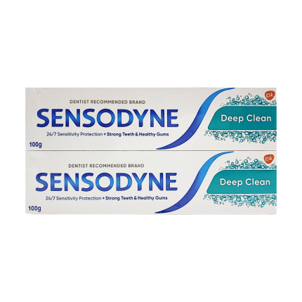 SENSODYNE Toothpaste Deep Clean Twin Pack 2x100g