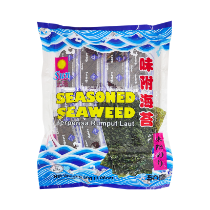 NEW SUN Seasoned Seaweed 30g (50 packs)