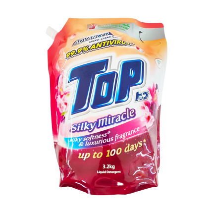 TOP Liquid Detergent Silky Miracle Refill 3.2kg
