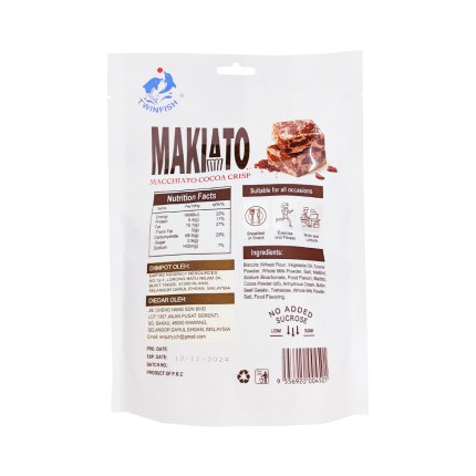 TWINFISH Makiato Chocolate Nougat Crisp 150g