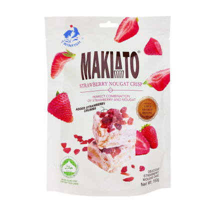 TWINFISH Makiato Strawberry Nougat Crisp 150g