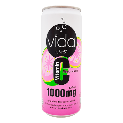 VIDA Vitamin C Pink Guava Sparkling Drink 325ml