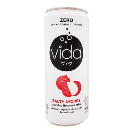 VIDA Zero Salty Lychee Sparkling Drink 325ml