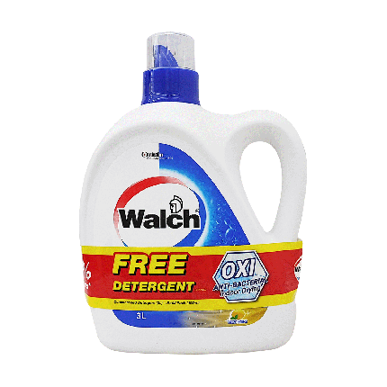 WALCH Liquid Detergent Anti Bacterial Indoor Drying (Fresh Lemon) 3L