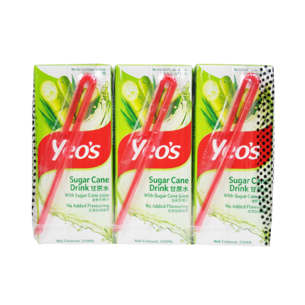 YEOS Sugar Cane Drink 6x250ml