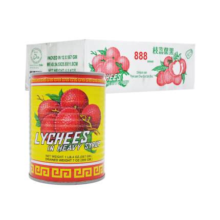 888 Lychees Syrup 12x567g (Carton)