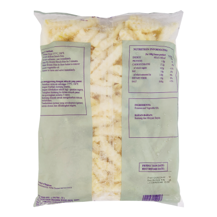 BEST French Fries Crinkle Cut 1kg