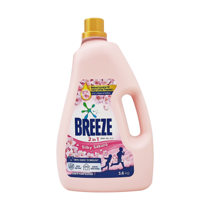 BREEZE Liquid Detergent Silky Sakura 3.6kg