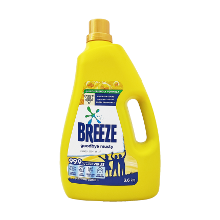 BREEZE Liquid Detergent Goodbye Musty 3.6kg