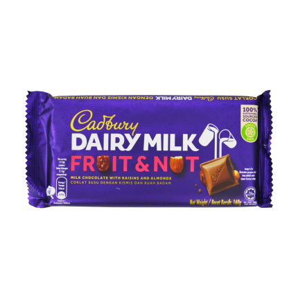 CADBURY Dairy Milk Chocolate Fruit &amp; Nut 160g