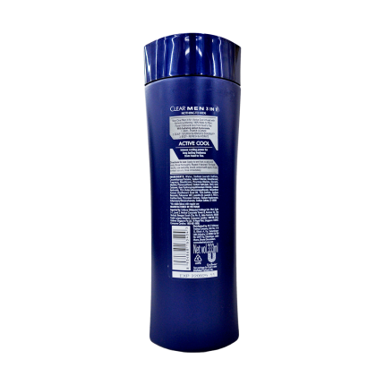 CLEAR MEN Hair Shampoo 3 in 1 Active Cool 333ml