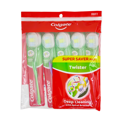 COLGATE Toothbrush Twister Deep Clean (Soft) 5s
