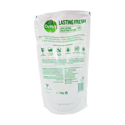 DETTOL Shower Gel Lasting Fresh Refill 750g