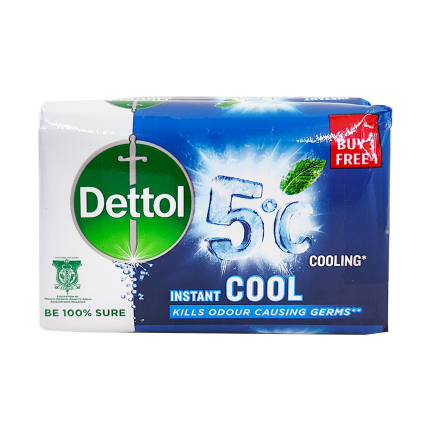 DETTOL Bar Soap Instant Cool Germ Defence 4x100g