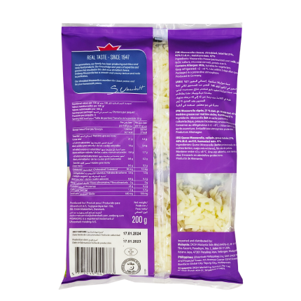 EMBORG Mozzarella Shredded 200g