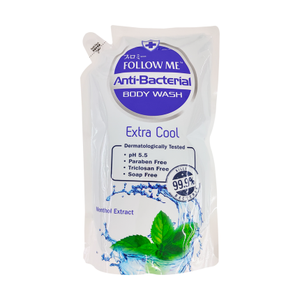 FOLLOW ME Anti Bacterial Extra Cool Bodywash Menthol Extract 900ml