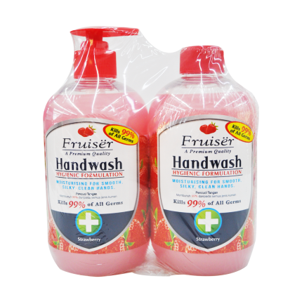 FRUISER Handwash Strawberry Twin Pack 2x500ml