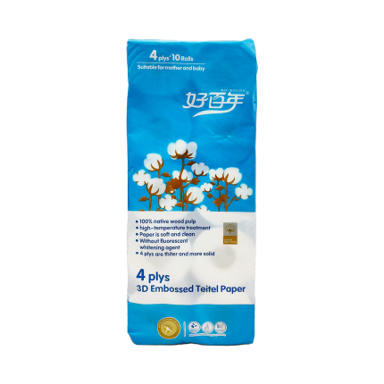 HO BOLIFE Toilet Roll 4PLY 10R
