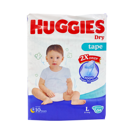 HUGGIES Dry Diapers Tape L54