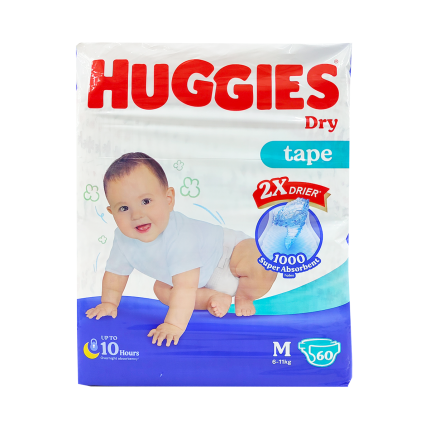 HUGGIES Dry Diapers Tape M60