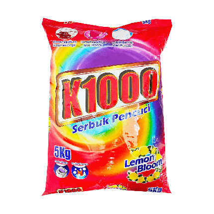 K1000 Detergent Powder Lemon Bloom 5kg