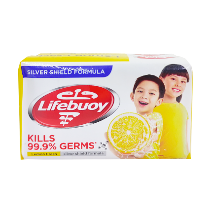 LIFEBUOY Bar Soap Lemon Fresh Sliver Shield Formula 3x80g