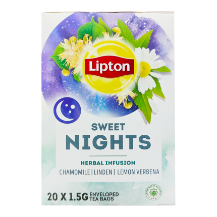 LIPTON Sweet Night Green Tea Tea Bag 20x1.5g