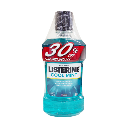 LISTERINE Mouthwash Cool Mint Twin Pack 2x750ml