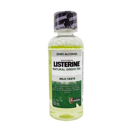 LISTERINE Mouthwash Natural Green Tea Mild Taste 100ml