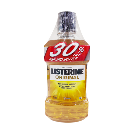 LISTERINE Mouthwash Original Twin Pack 2x750ml