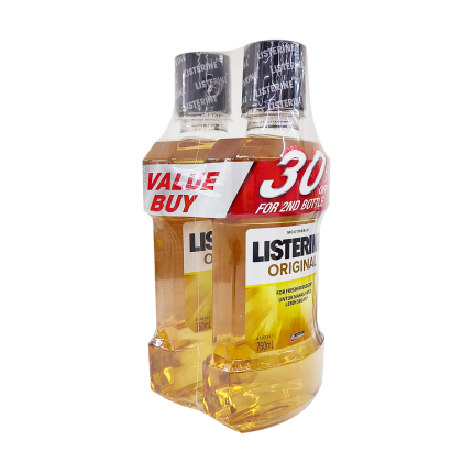 LISTERINE Mouthwash Original Twin Pack 2x750ml
