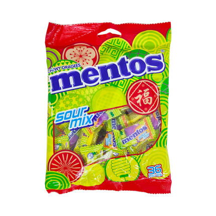 MENTOS Pouch Bags Sour Mix 36pieces