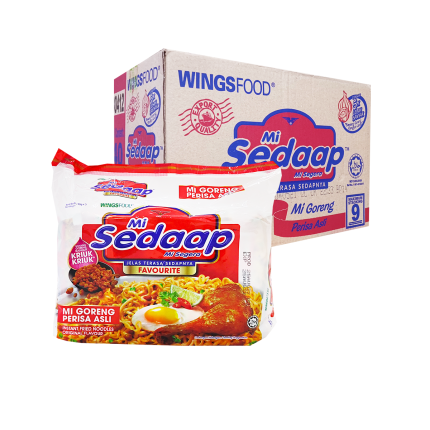 MI SEDAAP Mi Goreng Asli Instant Fried Noodles 8 packs 5x90g (Carton)