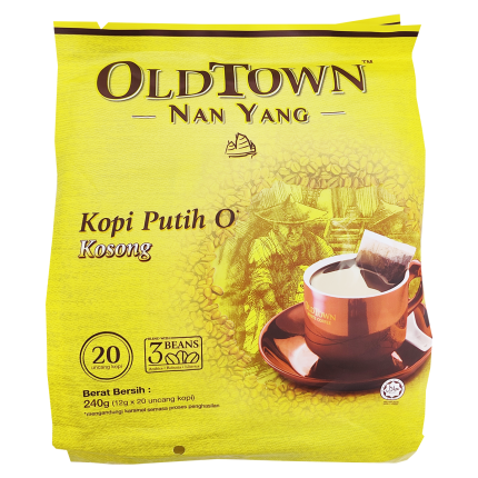 OLDTOWN Nanyang Roasted White Coffee O Kosong 20x12g