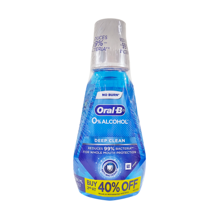 ORAL B 3D D/CLN MOUTHWASH T/P 500ML