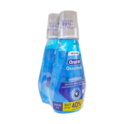 ORAL B 3D D/CLN MOUTHWASH T/P 500ML