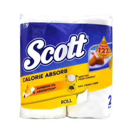 SCOTT Calorie Absorb Kitchen Towel 2x55&#039;s