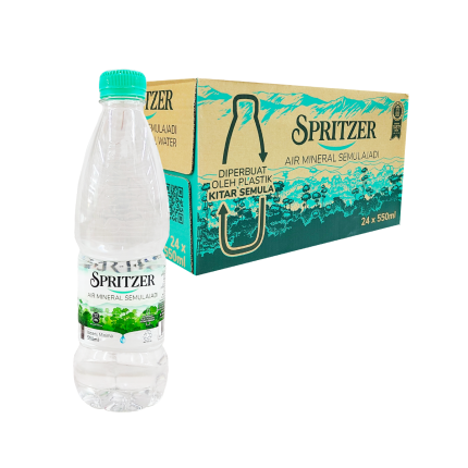 SPRITZER Mineral Water 24x550ml (Carton)